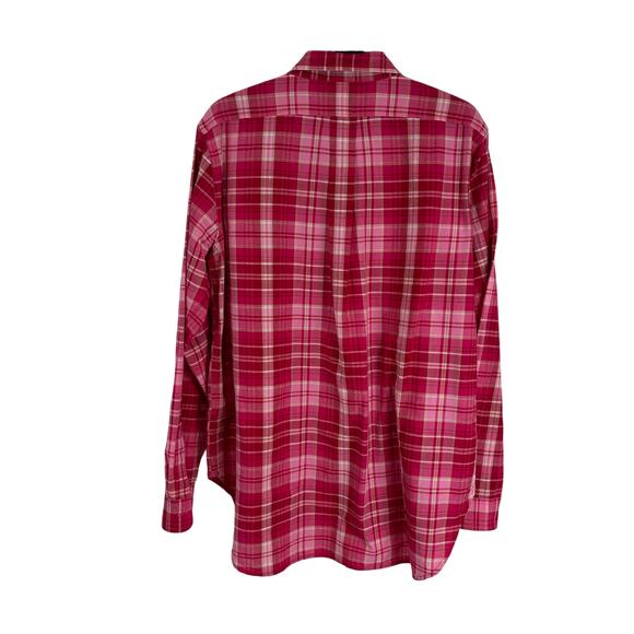 Ralph Lauren Denim & Supply Pink Plaid Shirt - Women's L - Picture 2 of 6